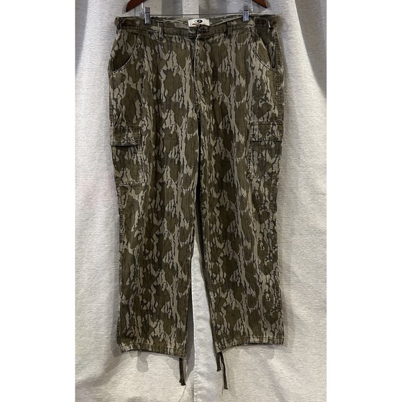 Vintage Pants Mens L Mossy Oak Treestand Camo Cargo Pockets Hunting‎